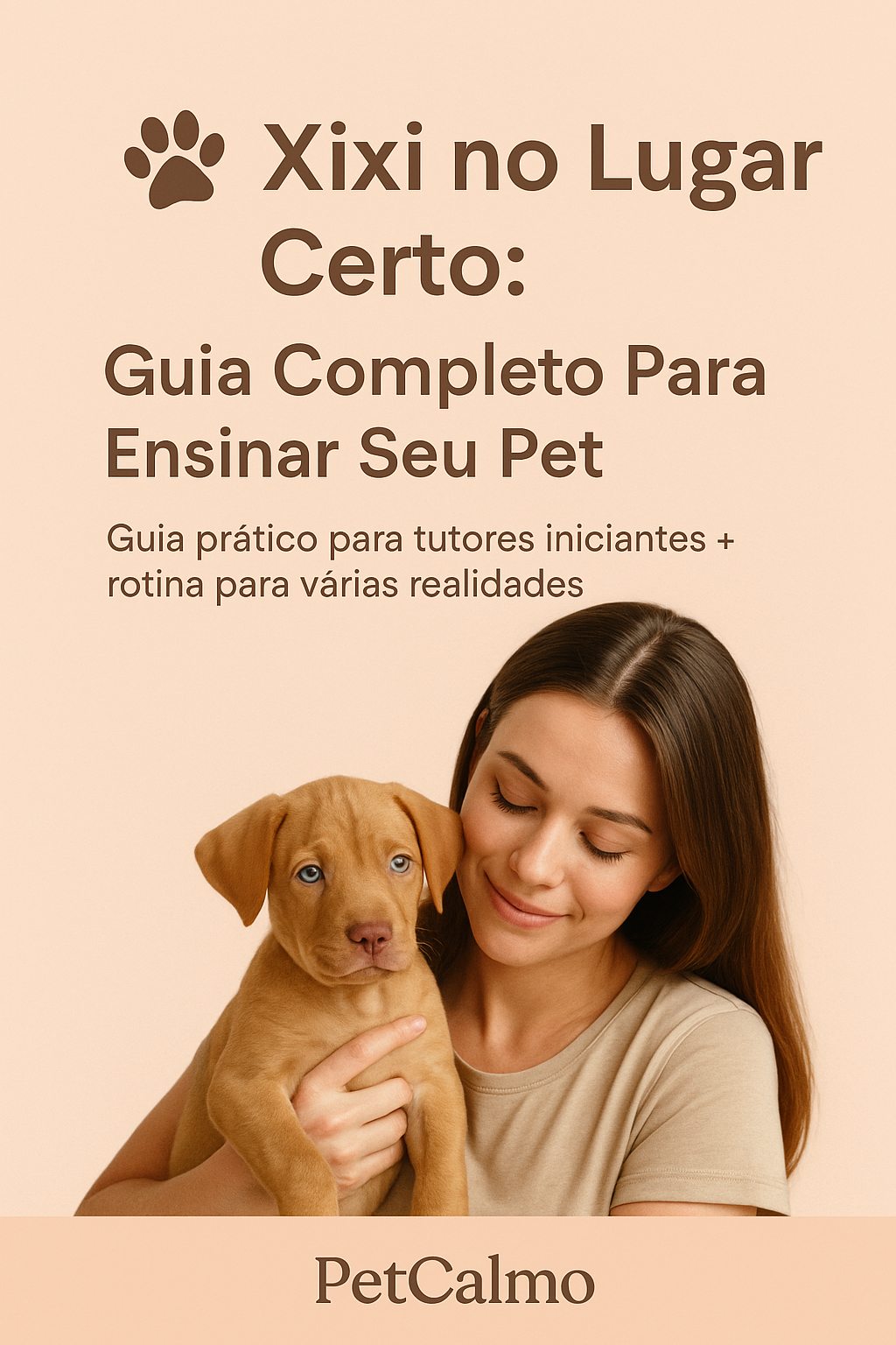 Capa do E-book PetCalmo — Xixi no Lugar Certo